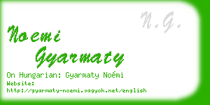noemi gyarmaty business card